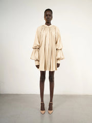 Al Ola (Glory) shirt with pleats  BEIGE