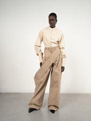 Al Rumh (The Spear) Trousers Dark Beige