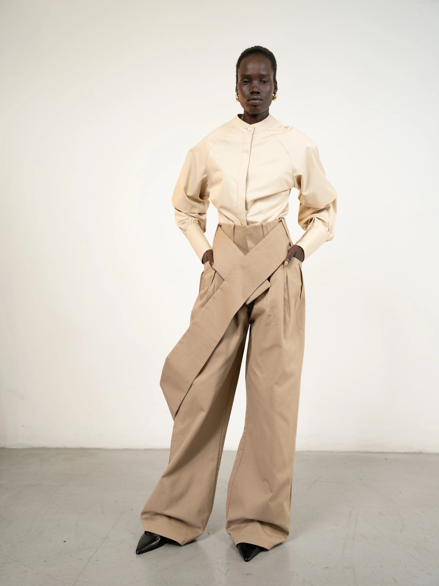 Al Ola (Glory) shirt without pleats BEIGE