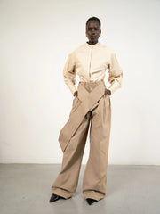 Al Ola (Glory) shirt without pleats BEIGE