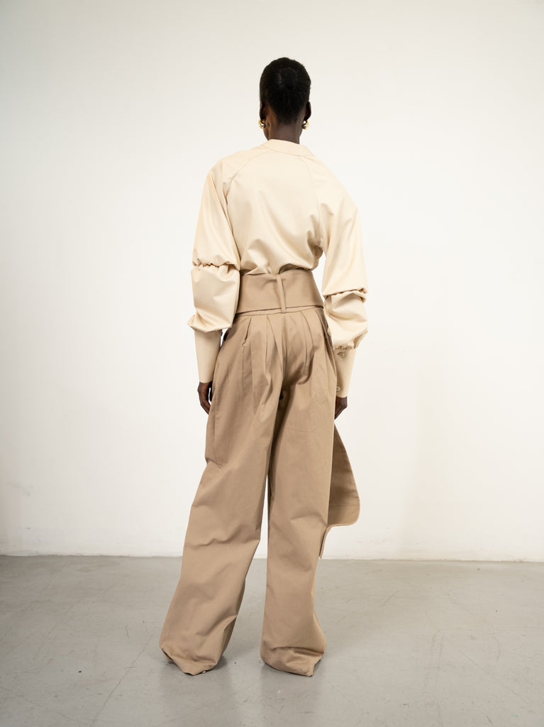 Al Ola (Glory) shirt without pleats BEIGE