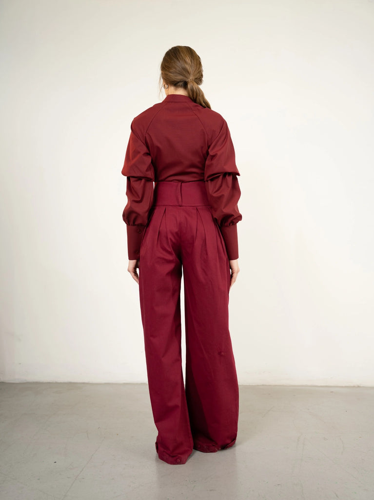 Al Rumh (The Spear) trousers Maroon