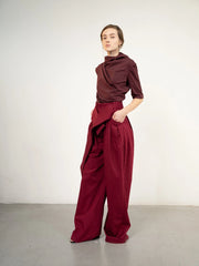 Al Ola (Glory) Shirt without pleats Dark Maroon